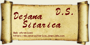 Dejana Sitarica vizit kartica
